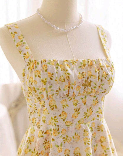 Square Neck Summer Maxi Dress Mensa