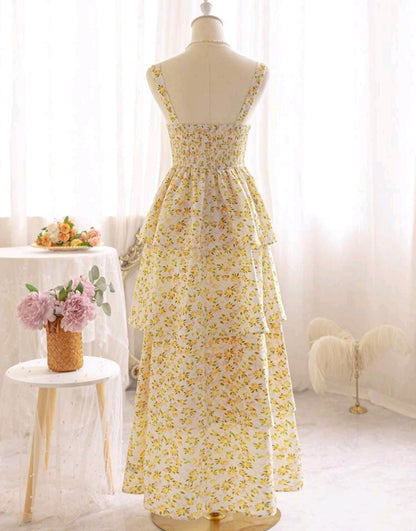 Square Neck Summer Maxi Dress Mensa