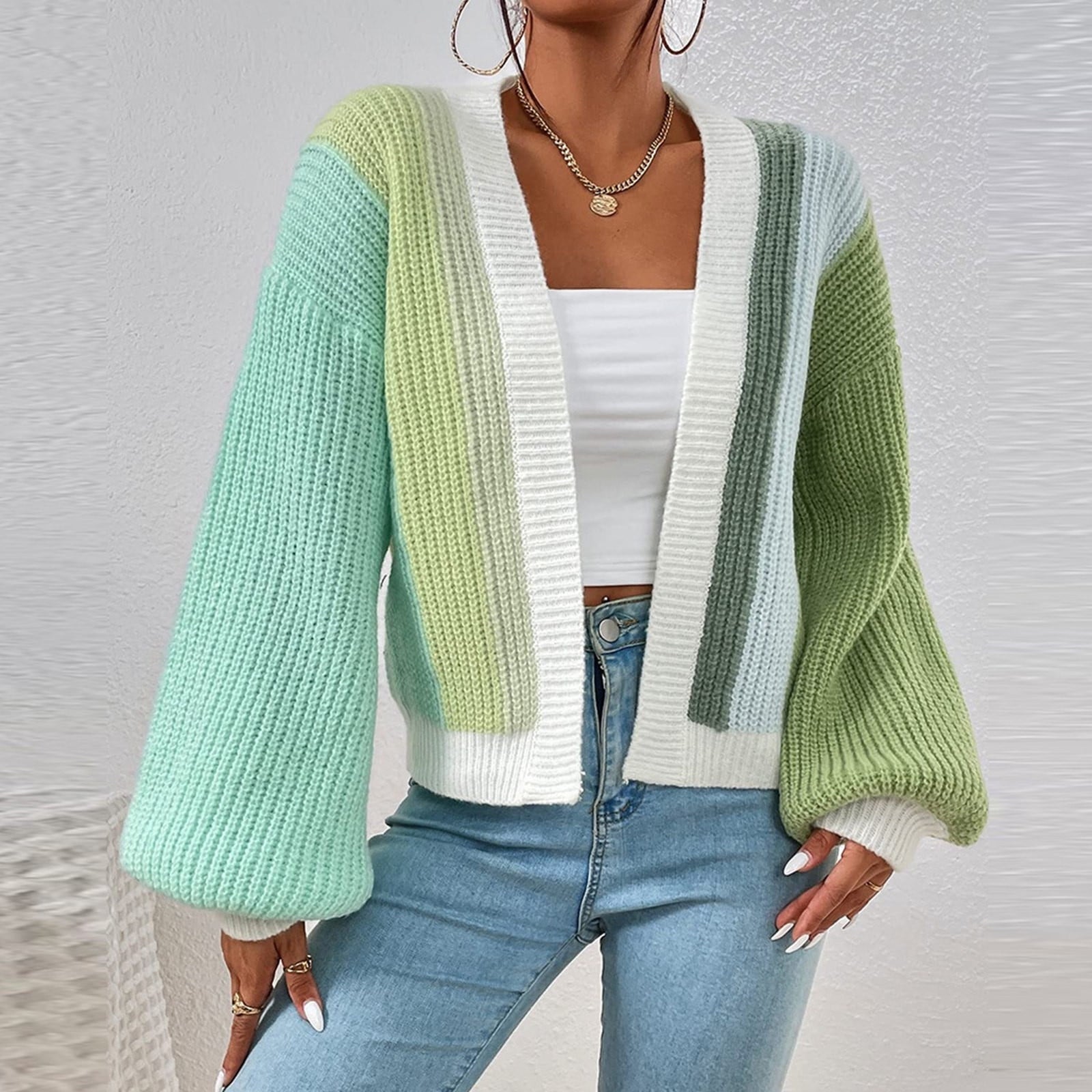 Maison Stripe Cardigan