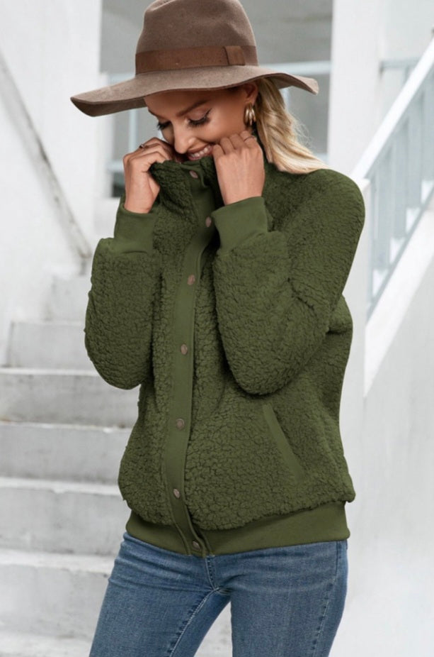 Sherpa Snap-Up Jacket