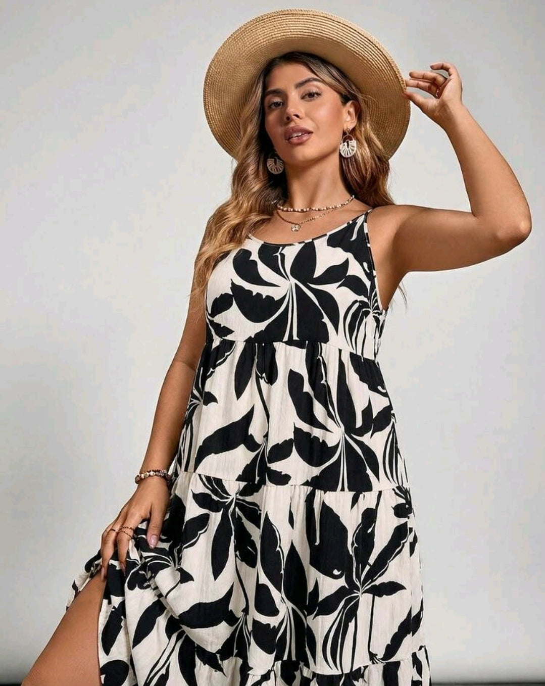 Lily Floral Tiered Maxi Dress Summer Mensa