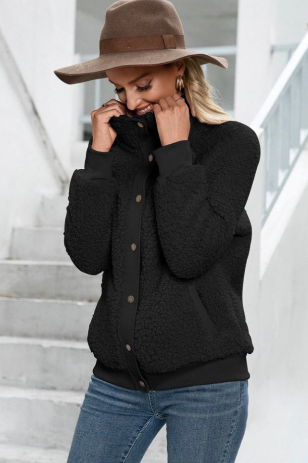 Sherpa Snap-Up Jacket