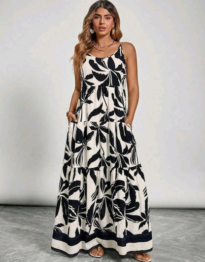 Lily Floral Tiered Maxi Dress Summer Mensa