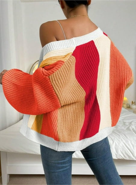 Maison Stripe Cardigan