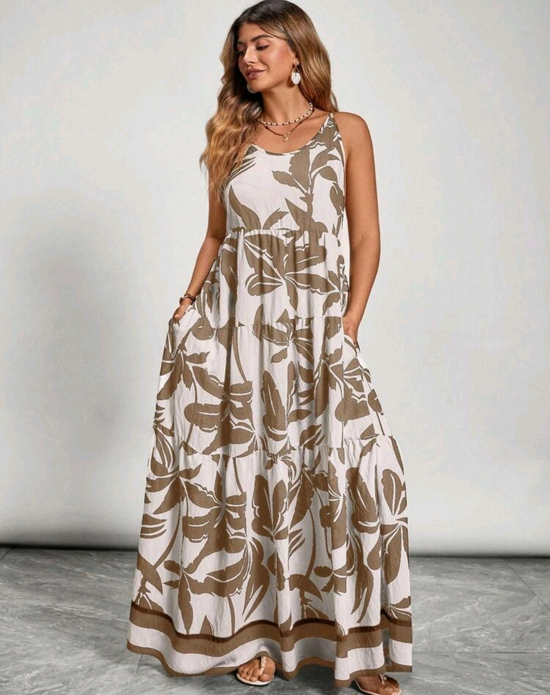 Lily Floral Tiered Maxi Dress Summer Mensa