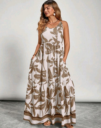 Lily Floral Tiered Maxi Dress Summer Mensa