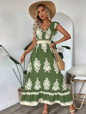 Emeralda | Boho Maxi Dress