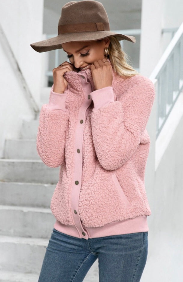 Sherpa Snap-Up Jacket
