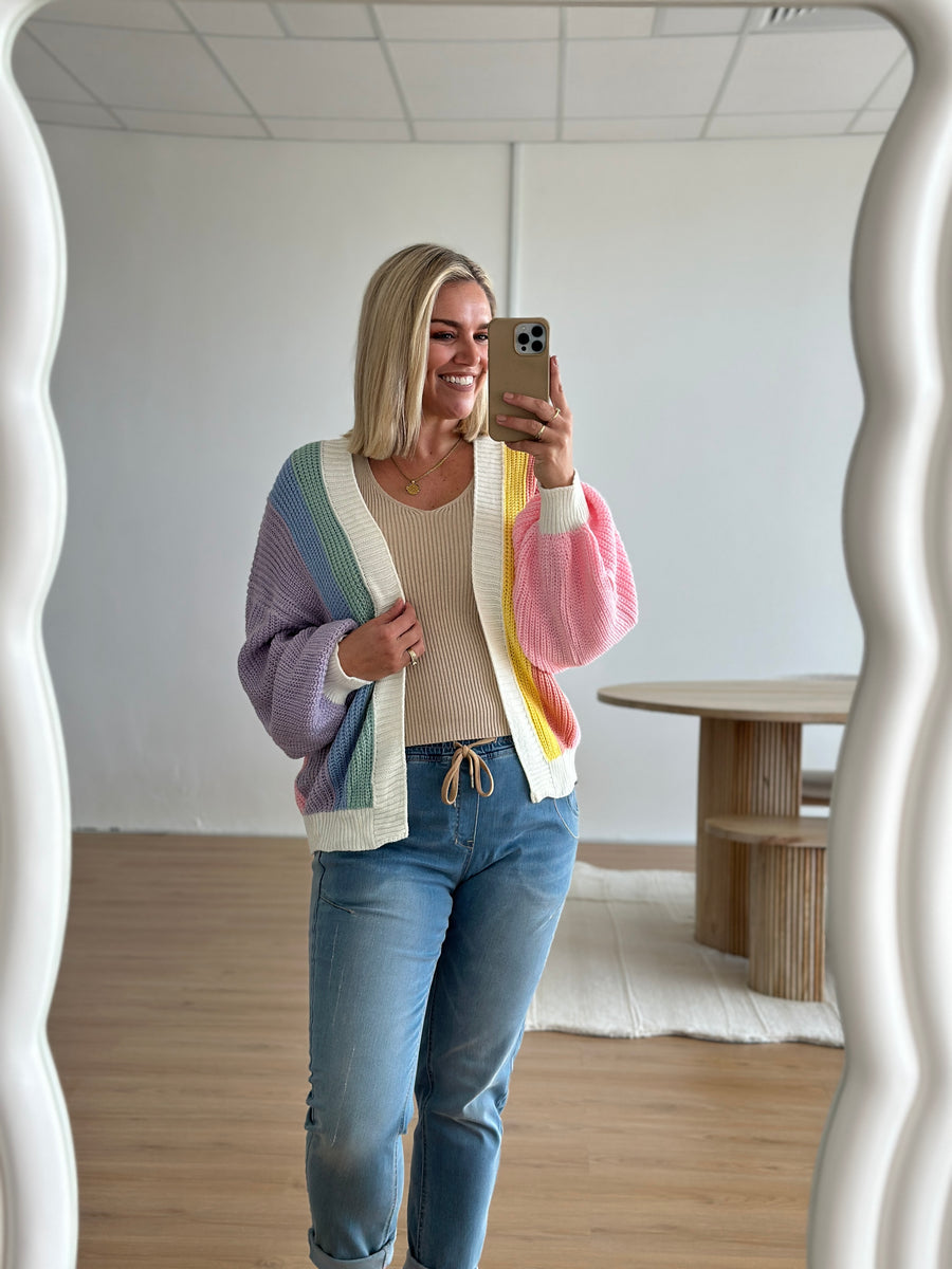 Maison Stripe Cardigan